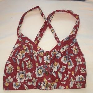 Urban Outfitters Floral Crop Top